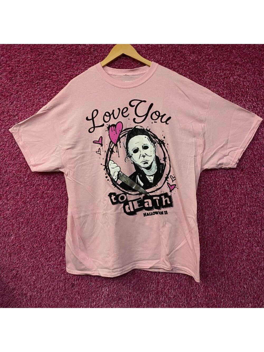 Halloween II Michael Myers Love You To Death T-Shirt XXL